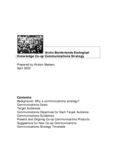 Microsoft Word - Communications Strategy- April 2002.doc