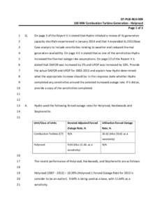 GT‐PUB‐NLH‐008  100 MW Combustion Turbine Generation ‐ Holyrood  Page 1 of 3  1   Q. 