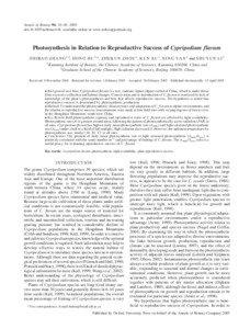Annals of Botany 96: 43–49, 2005 doi:[removed]aob/mci146, available online at www.aob.oupjournals.org
