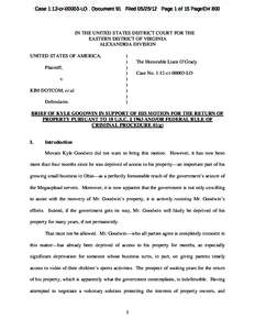 Case 1:12-cr[removed]LO Document 91 Filed[removed]Page 1 of 15 PageID# 800  IN THE UNITED STATES DISTRICT COURT FOR THE EASTERN DISTRICT OF VIRGINIA ALEXANDRIA DIVISION UNITED STATES OF AMERICA,