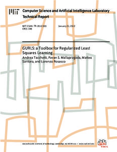 Computer Science and Artificial Intelligence Laboratory Technical Report MIT-CSAIL-TR[removed]CBCL-306  January 31, 2012