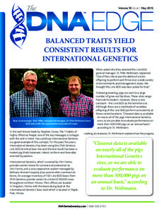 The  Volume 10 Issue 1 May 2015 BALANCED TRAITS YIELD CONSISTENT RESULTS FOR