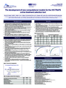 Poster: P 66  10th European Meeting on HIV & Hepatitis Treatment Strategies and Antiviral Drug Resistance[removed]March 2012; Barcelona, Spain www.hivrdi.org/treps
