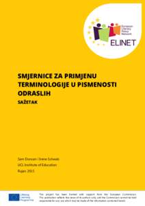 Microsoft Word - ELINET Guidelines on terminology - Summary Croatian