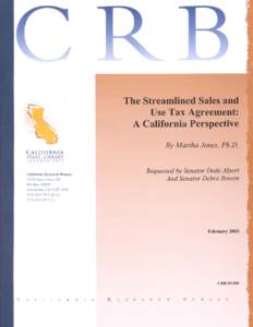 Taxation in the United States / Political economy / Tax reform / Sales taxes in the United States / Use tax / Government / Streamlined Sales Tax Project / Income tax in the United States / Value added tax / Sales taxes / State taxation in the United States / Public economics