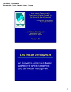 Low Impact Development Practices and Smart Growth for the Buzzards Bay Watershed