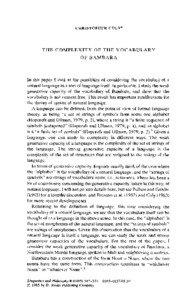 Grammar / Bambara language / Formal language / Grammatical number / Syntax / Rice / Vocabulary / Romanian language / Linguistics / Languages of Europe / Language