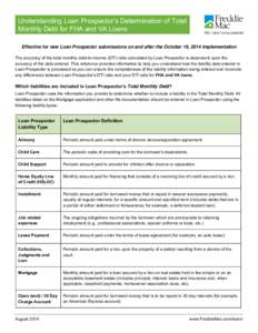 Understanding Loan Prospector’s Determination of Total Monthly Debt for FHA and VA Loans