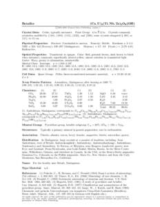 Oxide minerals / Nesosilicates / Gemstones / Betafite / Pyrochlore / Thorite / Zircon / Titanite / Pegmatite / Chemistry / Crystallography / Matter