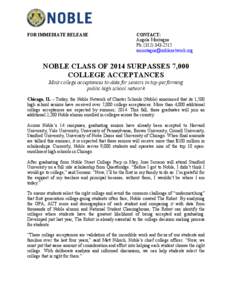 Microsoft Word - Noble College Acceptance Press Release - FINAL.docx