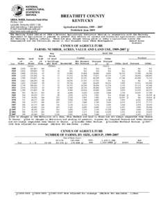 NATIONAL AGRICULTURAL STATISTICS SERVICE  BREATHITT COUNTY