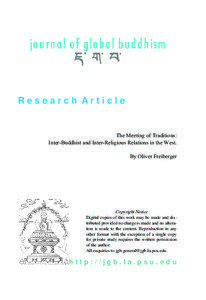 Research Article  The Meeting of Traditions: