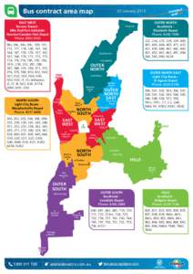 Bus contract area map  25 January 2015 EAST WEST Torrens Transit Mile End/Port Adelaide/