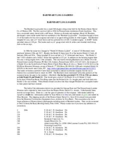 Microsoft Word - Barnhart Log Loaders.doc