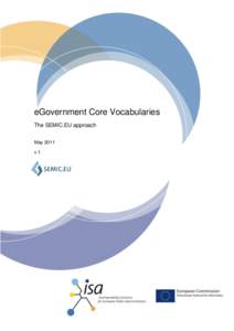 eGovernment Core Vocabularies