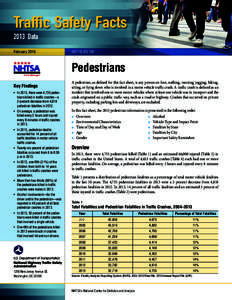 Traffic Safety Facts 2013 Data February 2015 DOT HS[removed]