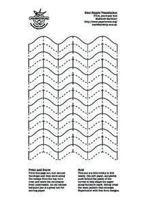 Sine Ripple Tesselation  Print, score and fold Matthew Gardiner http://www.papercrane.org/ 