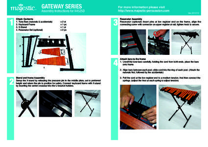 GATEWAY SERIES  Assembly Instructions for X4525D 1