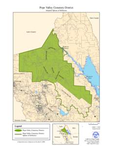 Pope Valley Cemetery District Adopted Sphere of Influence Yolo County  Lake County