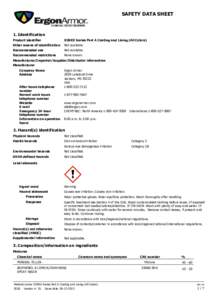 SAFETY DATA SHEET  1. Identification Product identifier  R39XX Series Part A Coating and Lining (All Colors)