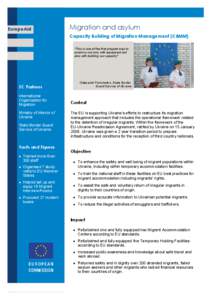 EuropeAid  Migration and asylum Capacity Building of Migration Management (CBMM)  
