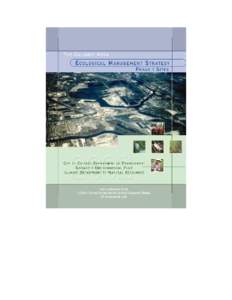 Calumet Area Ecological Management Strategy Copyright 2002 by City of Chicago Department of Environment All rights reserved. No part of this work covered by the copyrights hereon may be reproduced or used in any form by