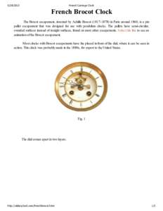 Clocks / Escapements / Achille Brocot / Clockmakers / Watches / Pin-pallet escapement / Pendulum clock / Clock / Carriage clock / Measurement / Time / Horology