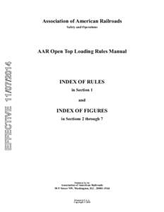 Association of American Railroads Safety and Operations EFFECTIVE[removed]AAR Open Top Loading Rules Manual