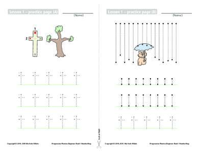 Book 1 Handwriting Worksheets Only