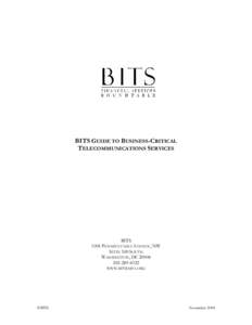 Microsoft Word - BITS Telecommunications Guide FINAL November 04.doc