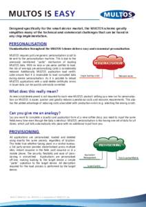 Designed specifically for the smart device market, the MULTOS scheme greatly simplifies many of the technical and commercial challenges that can be faced in any chip implementation. Standardisation throughout the MULTOS 