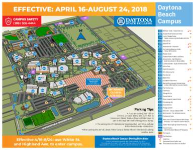 EFFECTIVE: APRIL 16-AUGUST 24, 2018 DUNN AVE.  CAMPUS SAFETY