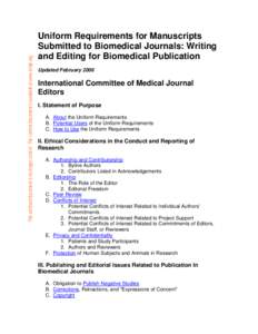Science / Academic publishing / Professional associations / Medical research / Academic literature / Uniform Requirements for Manuscripts Submitted to Biomedical Journals / Peer review / Council of Science Editors / World Association of Medical Editors / Bibliography / Knowledge / Academia