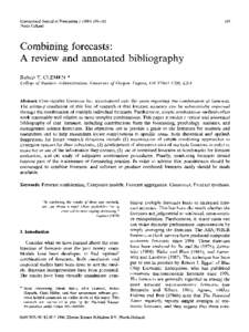 International North-Holland Journal  of Forecasting