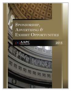 AAPC 2015 Sponsorship, Advertising & Exhibit OpportunitiesE XHI  1