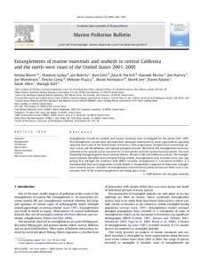 Entanglements of marine mammals and seabirds in central California and the north-west coast of the United States 2001–2005