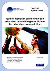 INTERNATIONAL COUNCIL FOR OPEN AND DISTANCE EDUCATION The ICDE reports series