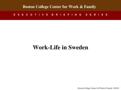 Boston College Center for Work & Family