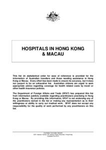Sha Tin / Princess Margaret Hospital /  Hong Kong / Wong Chuk Hang / Kwai Chung Hospital / Index of Hong Kong-related articles / Caritas Hong Kong / Hong Kong / Kwai Chung / Lai King