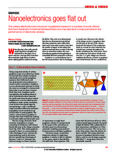 Nanomaterials / Emerging technologies / Superhard materials / Graphene / Carbon nanotube / Philip Kim / Bilayer graphene / Electron mobility / Field-effect transistor / Chemistry / Physics / Materials science