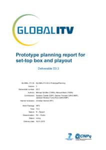 GLOBAL ITV Deliverable Template
