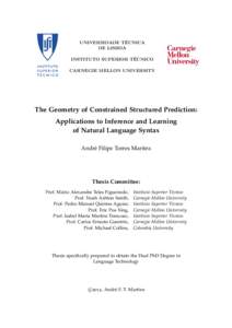 Machine learning / Structured prediction / Algorithm / Mathematical logic / Theoretical computer science / Conditional random field / Support vector machine / Graphical model