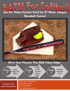 Get the Video System Used by 27 Major League Baseball Teams! Give Your Players The MLB Video Edge: Page 2