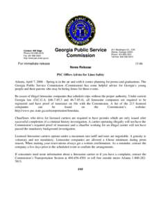 Contact: Bill Edge Phone[removed]Fax[removed]http://www.psc.state.ga.us  Georgia Public Service