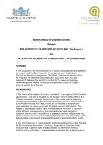 Scottish Information Commissioner / Data privacy / National Archives of Scotland / Information Commissioner / Freedom of Information (Scotland) Act / Keeper of the Records / Accountability / United Kingdom / Freedom of information in the United Kingdom / Freedom of information legislation / Executive agencies of the Scottish Government