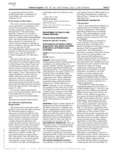 Federal Register / Vol. 76, NoTuesday, July 5, Notices and Budget under the authority of the PRA. accompanying technical and/or professional codes, combination of