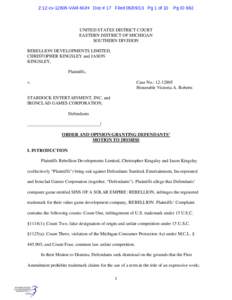 2:12-cv[removed]VAR-MJH Doc # 17 Filed[removed]Pg 1 of 10  Pg ID 882 UNITED STATES DISTRICT COURT EASTERN DISTRICT OF MICHIGAN