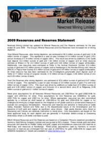 Microsoft Word - DRAFT 2009 Resource and Reserve Statement.doc