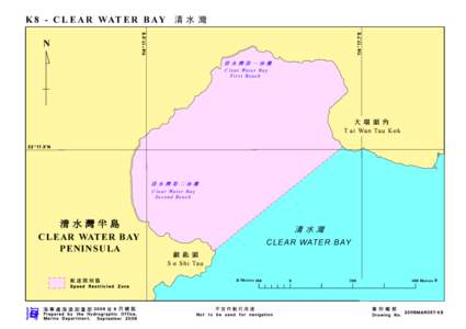 Diagram of speed restricted zone - Clear Water Bay