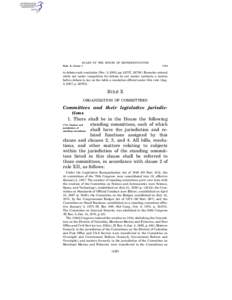 RULES OF THE HOUSE OF REPRESENTATIVES Rule X, clause 1 § 714  to debate such resolution (Nov. 3, 2005, pp[removed], [removed]Remarks uttered